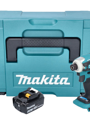 Makita DTD 172 F1J Llave de impacto a batería 18 V 180 Nm 1/4" sin escobillas + 1x batería 3,0 Ah + Makpac - sin cargador