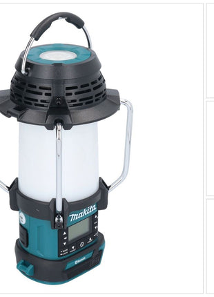 Makita DMR 057 Radio sans fil 18 V FM avec lanterne 360 Lampe de poche Solo - sans batterie, sans chargeur