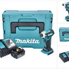 Makita DTD 172 RG1J Clé à choc sans fil 18 V 180 Nm 1/4'' Brushless + 1x batterie 6,0 Ah + chargeur + Makpac