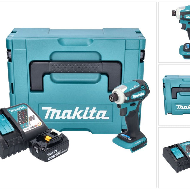 Makita DTD 172 RG1J Clé à choc sans fil 18 V 180 Nm 1/4'' Brushless + 1x batterie 6,0 Ah + chargeur + Makpac