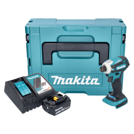 Makita DTD 172 RG1J Clé à choc sans fil 18 V 180 Nm 1/4'' Brushless + 1x batterie 6,0 Ah + chargeur + Makpac