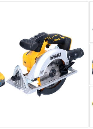 DeWalt DCS 565 N Scie circulaire 18 V 165 mm Brushless + 1x Powerstack batterie 5,0 Ah - sans chargeur