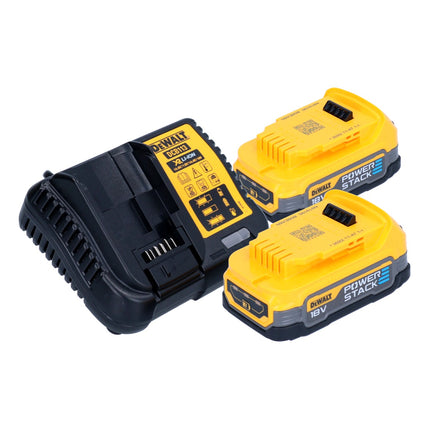DeWalt DCH 263 E2 Marteau perforateur burineur sans fil 18 V 3 J SDS Plus Brushless + 2x Powerstack Batterie 1,7 Ah + Ladegert