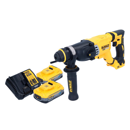 DeWalt DCH 263 H2 Marteau perforateur burineur sans fil 18 V 3 J SDS Plus Brushless + 2x Powerstack Batterie 5,0 Ah + Ladegert