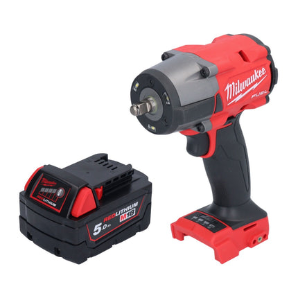 Milwaukee M18 FMTIW2F38-501 Clé à choc sans fil 18 V 745 Nm 3/8'' Brushless + 1x batterie 5,0 Ah - sans chargeur