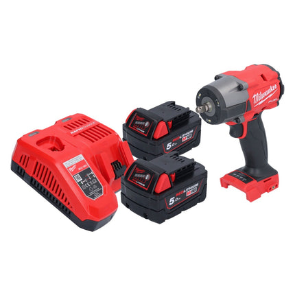 Milwaukee M18 FMTIW2F38-502 Clé à choc sans fil 18 V 745 Nm 3/8'' Brushless + 2x batterie 5,0 Ah + chargeur