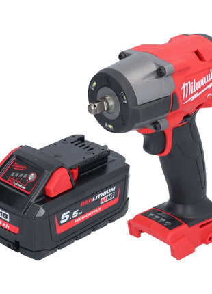 Milwaukee M18 FMTIW2F38-551 Clé à choc sans fil 18 V 745 Nm 3/8'' Brushless + 1x batterie 5,5 Ah - sans chargeur