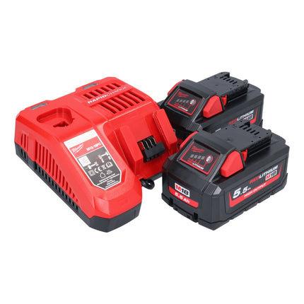 Milwaukee M18 FMTIW2F38-552 clé à chocs sans fil 18 V 745 Nm 3/8'' sans balais + 2x batterie 5,5 Ah + kit chargeur