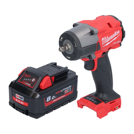 Milwaukee M18 FMTIW2F38-801 Clé à choc sans fil 18 V 745 Nm 3/8'' Brushless + 1x batterie 8,0 Ah - sans chargeur