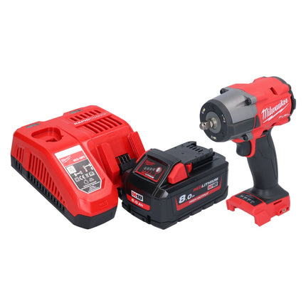 Milwaukee M18 FMTIW2F38-801 Clé à chocs sans fil 18 V 745 Nm 3/8'' Brushless + 1x batterie 8,0 Ah + chargeur