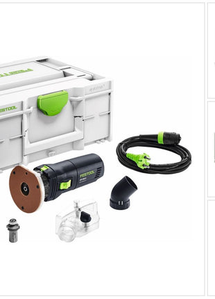 Fresadora de cantos Festool OFK 500 Q-Plus R3 450 W + fresa redondeadora 3 mm + Systainer (576225)