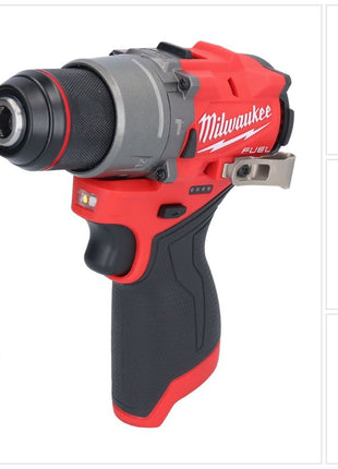 Milwaukee M12 FPD2-201 Perceuse-visseuse à percussion sans fil 12 V 45 Nm Brushless + 1x batterie 2,0 Ah - sans chargeur