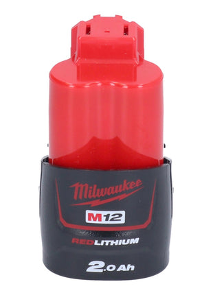 Milwaukee M12 FPD2-201 Perceuse-visseuse à percussion sans fil 12 V 45 Nm Brushless + 1x batterie 2,0 Ah - sans chargeur