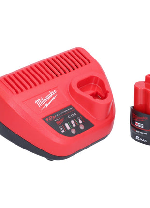 Perceuse à percussion sans fil Milwaukee M12 FPD2-201 12 V 45 Nm sans balais + 1 batterie 2,0 Ah + chargeur