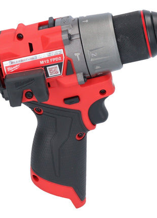 Milwaukee M12 FPD2-201 akumulatorowa wiertarka udarowa 12 V 45 Nm bezszczotkowa + 1x akumulator 2,0 Ah + ładowarka