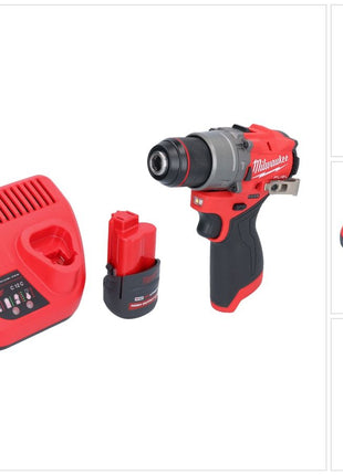 Milwaukee M12 FPD2-251 Akku Schlagbohrschrauber 12 V 45 Nm Brushless + 1x Akku 2,5 Ah + Ladegerät