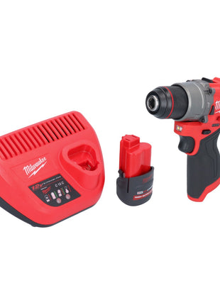 Milwaukee M12 FPD2-251 akumulatorowa wiertarka udarowa 12 V 45 Nm bezszczotkowa + 1x akumulator 2,5 Ah + ładowarka