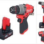 Milwaukee M12 FPD2-401 Perceuse-visseuse à percussion sans fil 12 V 45 Nm Brushless + 1x batterie 4,0 Ah - sans chargeur