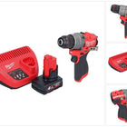 Perceuse à percussion sans fil Milwaukee M12 FPD2-401 12 V 45 Nm sans balais + 1 batterie 4,0 Ah + chargeur