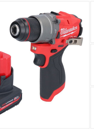 Taladro percutor inalámbrico Milwaukee M12 FPD2-501 12 V 45 Nm sin escobillas + 1x batería 5,0 Ah - sin cargador