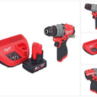 Perceuse à percussion sans fil Milwaukee M12 FPD2-601 12 V 45 Nm sans balais + 1 batterie 6,0 Ah + chargeur