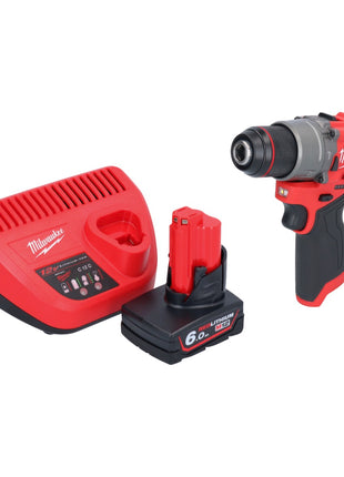 Perceuse à percussion sans fil Milwaukee M12 FPD2-601 12 V 45 Nm sans balais + 1 batterie 6,0 Ah + chargeur