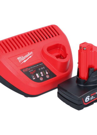 Milwaukee M12 FPD2-601 Akku Schlagbohrschrauber 12 V 45 Nm Brushless + 1x Akku 6,0 Ah + Ladegerät