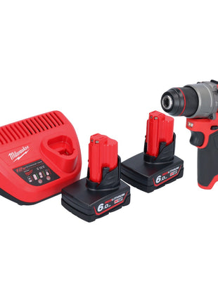 Perceuse à percussion sans fil Milwaukee M12 FPD2-602 12 V 45 Nm sans balais + 2 batteries 6,0 Ah + chargeur