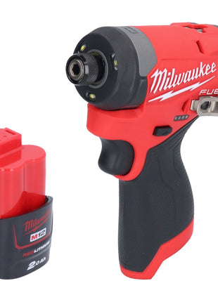 Clé à chocs sans fil Milwaukee M12 FID2-201 12 V 170 Nm 1/4" brushless + 1x batterie 2,0 Ah - sans chargeur