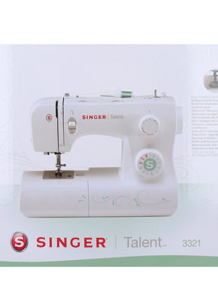 Singer TALENT 3321 Halbautomatische Nähmaschine 85 Watt 1100 U/min 21 Nähprogramme