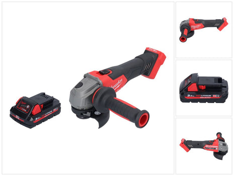 Milwaukee M18 FSAG115X-301 Akku Winkelschleifer 18 V 115 mm Brushless + 1x Akku 3,0 Ah - ohne Ladegerät