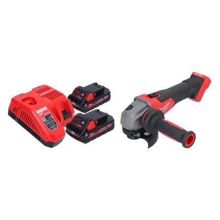 Milwaukee M18 FSAG115X-302 Meuleuse d'angle sans fil 18 V 115 mm Brushless + 2x batterie 3,0 Ah + chargeur