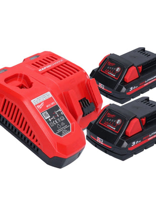 Meuleuse d'angle sur batterie Milwaukee M18 FSAG115X-302 18 V 115 mm sans balais + 2x batteries 3,0 Ah + chargeur