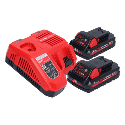 Milwaukee M18 FSAG115X-302 Meuleuse d'angle sans fil 18 V 115 mm Brushless + 2x batterie 3,0 Ah + chargeur