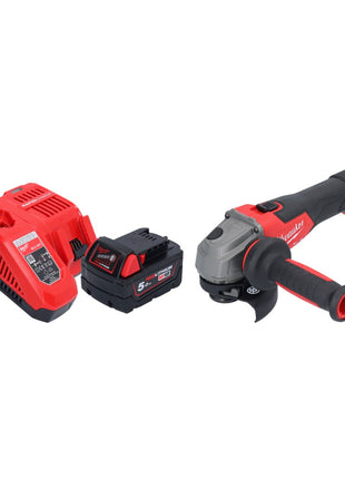 Meuleuse d'angle sur batterie Milwaukee M18 FSAG115X-501 18 V 115 mm sans balais + 1x batterie 5,0 Ah + chargeur