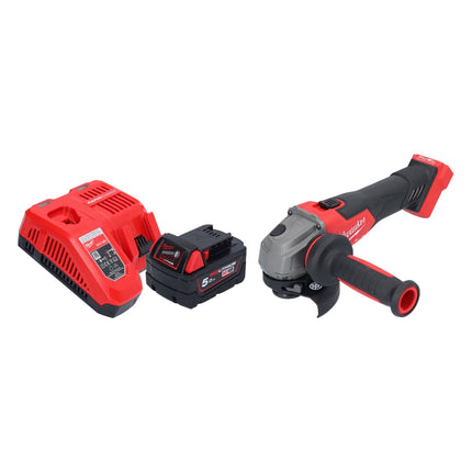 Milwaukee M18 FSAG115X-501 Meuleuse d'angle sans fil 18 V 115 mm Brushless + 1x batterie 5,0 Ah + chargeur