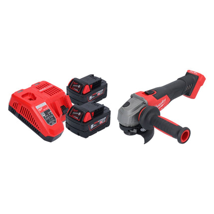 Milwaukee M18 FSAG115X-502 Meuleuse d'angle sans fil 18 V 115 mm Brushless + 2x batterie 5,0 Ah + chargeur