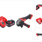 Meuleuse d'angle sur batterie Milwaukee M18 FSAG115X-551 18 V 115 mm sans balais + 1x batterie 5,5 Ah + chargeur