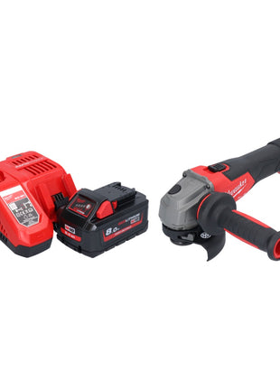 Meuleuse d'angle sur batterie Milwaukee M18 FSAG115X-801 18 V 115 mm sans balais + 1x batterie 8,0 Ah + chargeur