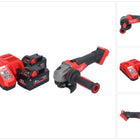 Meuleuse d'angle sur batterie Milwaukee M18 FSAG115X-802 18 V 115 mm sans balais + 2x batteries 8,0 Ah + chargeur