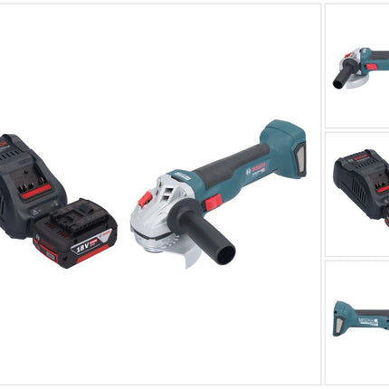 Bosch GWS 18V-10 Professional Meuleuse angulaire sans fil 18 V 115 mm Brushless + 1x batterie 5,0 Ah + chargeur