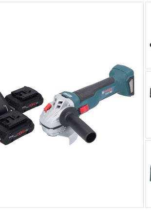 Bosch GWS 18V-10 Professional amoladora angular a batería 18 V 115 mm sin escobillas + 2x batería ProCORE 4,0 Ah + cargador