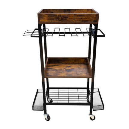 Toolbrothers Chariot d'atelier pour outils électriques et manuels en métal 86 x 45 x 30 cm ( L x l x P ) Roulettes de transport avec freins