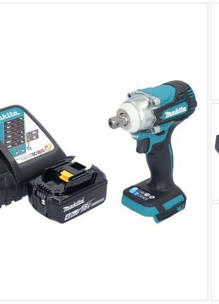 Makita DTW 301 RM1 Atornillador de impacto inalámbrico 18 V 330 Nm 1/2" sin escobillas + 1x batería 4,0 Ah + cargador