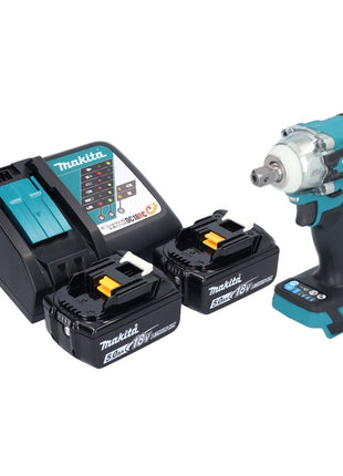 Makita DTW 301 RT Visseuse à choc sans fil 18 V 330 Nm 1/2'' Brushless + 2x batterie 5,0 Ah + chargeur