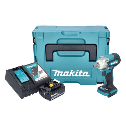 Makita DTW 301 RG1J Clé à choc sans fil 18 V 330 Nm 1/2" Brushless + 1x batterie 6,0 Ah + chargeur + Makpac