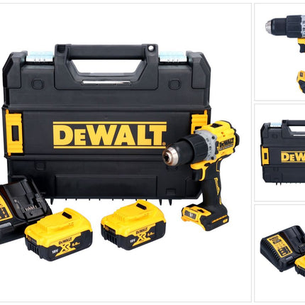 DeWalt DCD 805 P2T Perceuse-visseuse à percussion sans fil 18 V 90 Nm Brushless + 2x batterie 5,0 Ah + chargeur + TSTAK