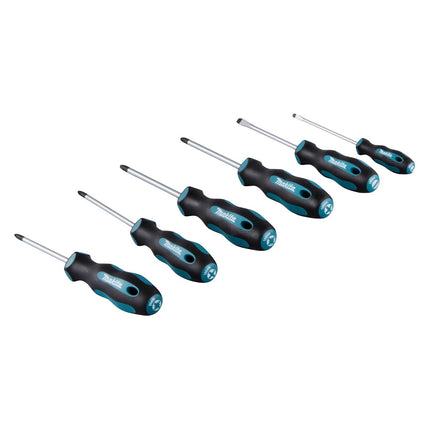 Makita E-10528 Jeu de tournevis 6 pièces SL4 / SL5,5 / PH1 / PH2 / PZ1 / PZ2