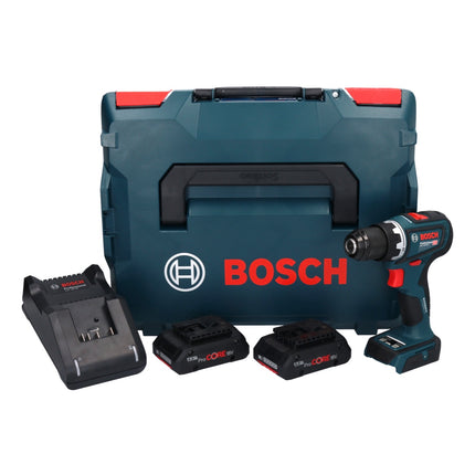 Bosch GSR 18V-90 C Professional Perceuse-visseuse sans fil 18 V 64 Nm Brushless ( 06019K6004 ) + 2x batterie ProCORE 4,0 Ah + chargeur + L-Boxx