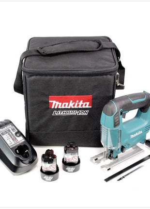 Makita JV 100 D 10,8 V Li-Ion Akku Stichsäge inkl. 2x 1,3 Ah Akku und Ladegerät in Makita Tasche - Toolbrothers